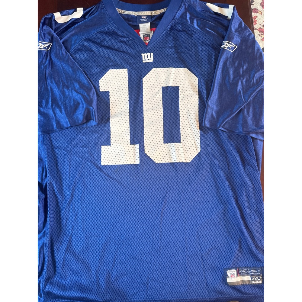 Reebok NFL New York Giants Eli Manning Jersey Blue Size 2XLT Onfield Equipment